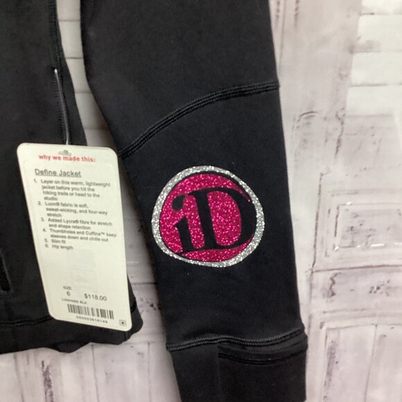 LuLuLemon Black Define Jacket NWT Customized Katie 6 - Picture 3 of 11